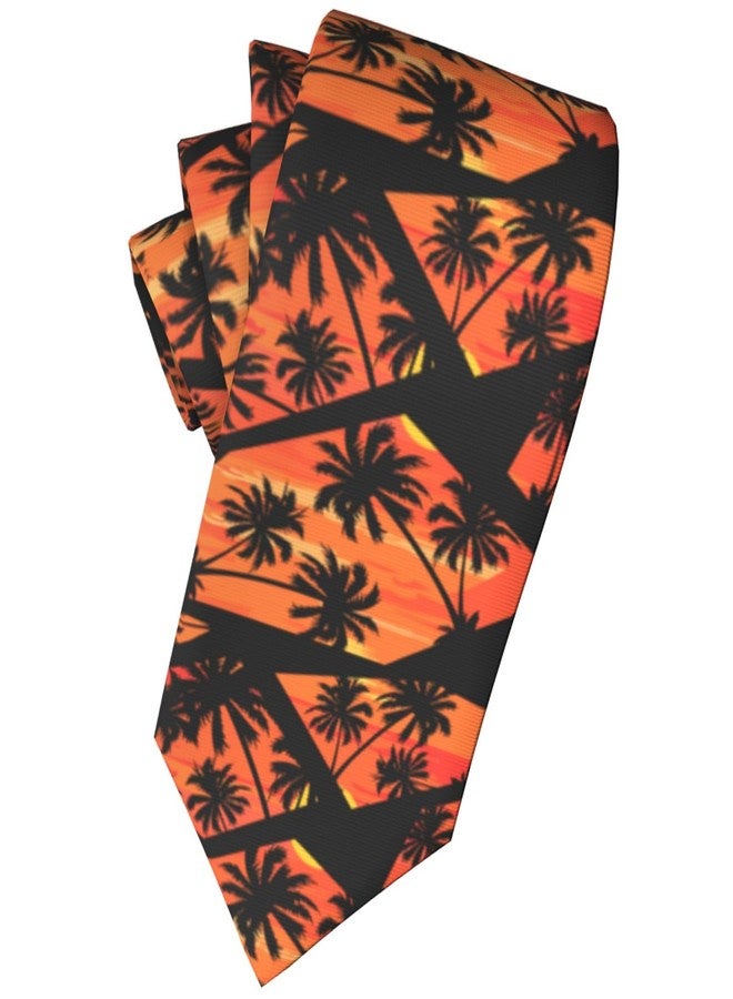 Giinly Hawaiian Palm Tree Beach Mens Ties Funny Long Neckties For Men Big And Tall, 61'' Xl Neck Tie - Image 5